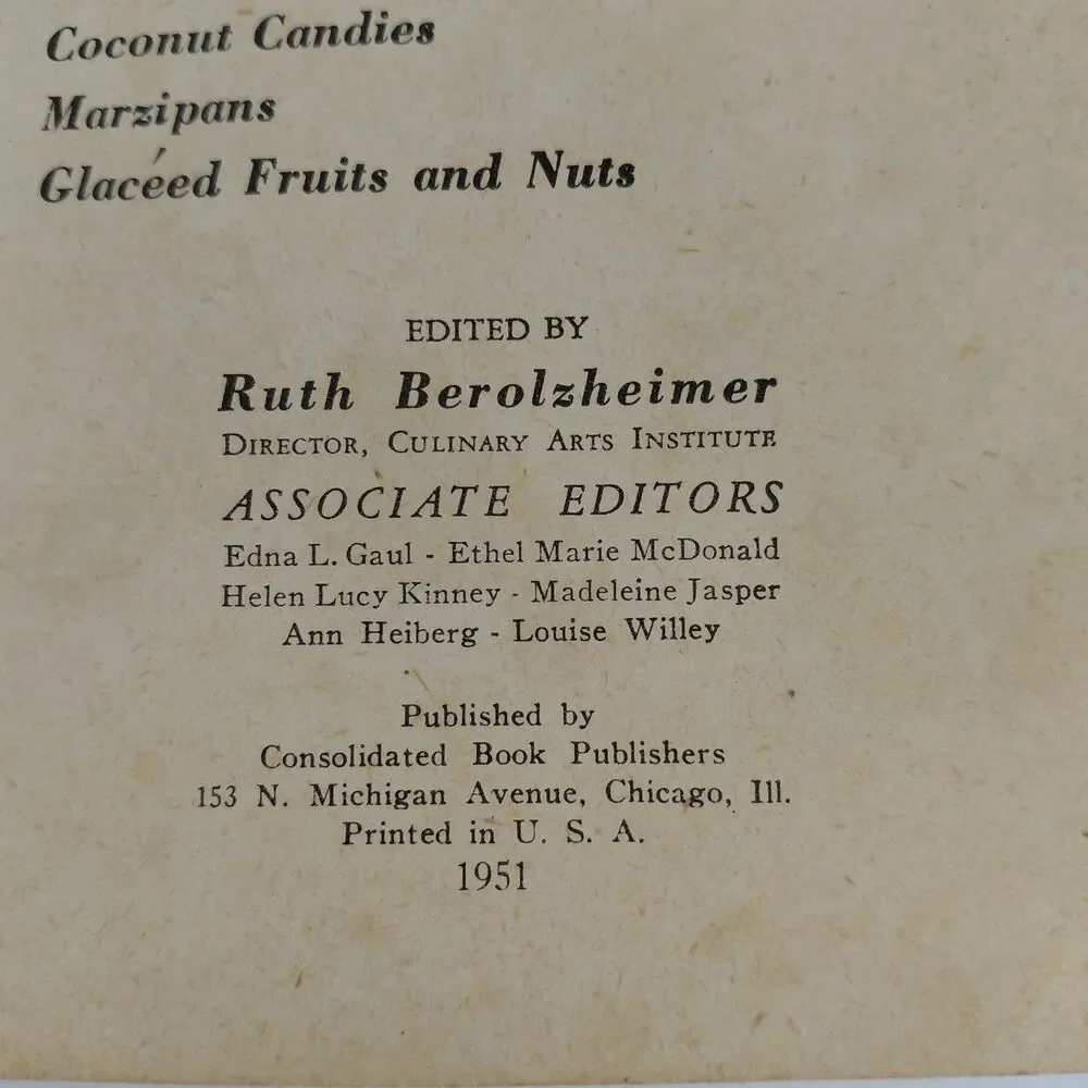 1950 Culinary Arts Inst. 250 Ways to Make Candy/Sandwiches & Pillsbury Cookbooks
